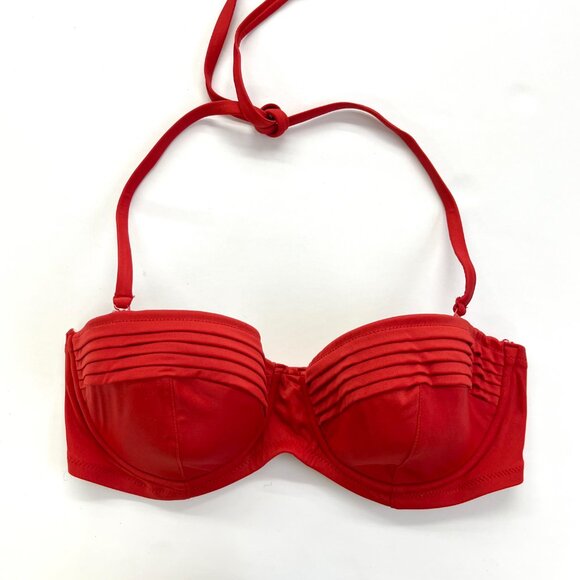 NWOT - J.Crew Red Underwire Bikini | Size 34D & Size M - Picture 4 of 10